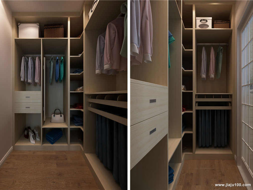 走入式衣柜怎么节省空间 小户型走入式衣柜效果图