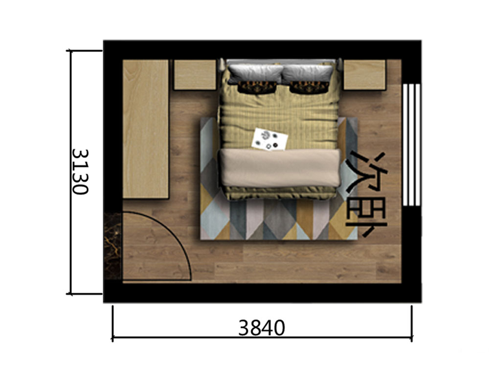 10平米卧室家具设计户型图