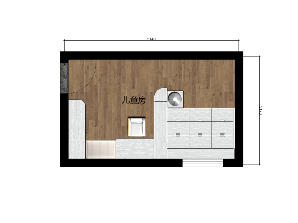 14平儿童房设计户型图