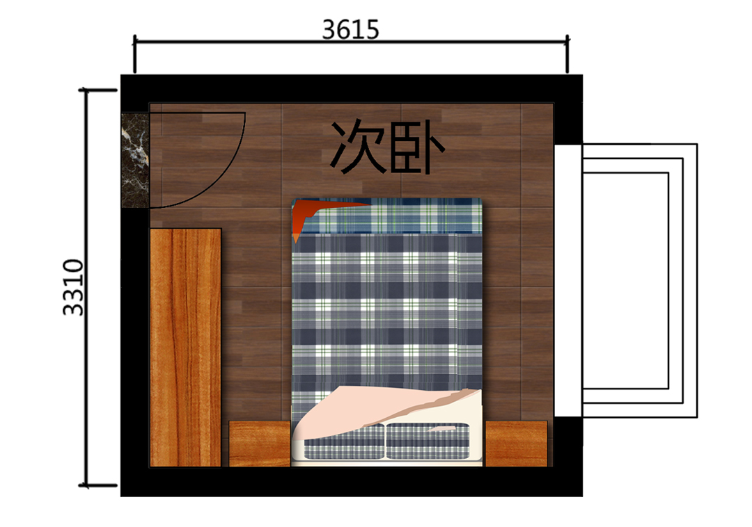 次卧家具设计户型图