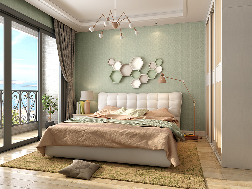 浅灰绿色墙纸价格_现代北欧百搭浅灰绿纯色家装墙纸_诗尼曼官方商城