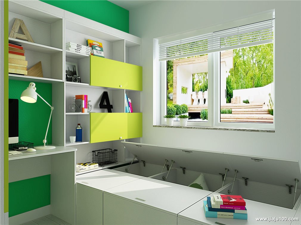 现代简约青少年房效果图