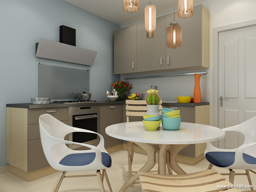 现代简约客餐厅效果图