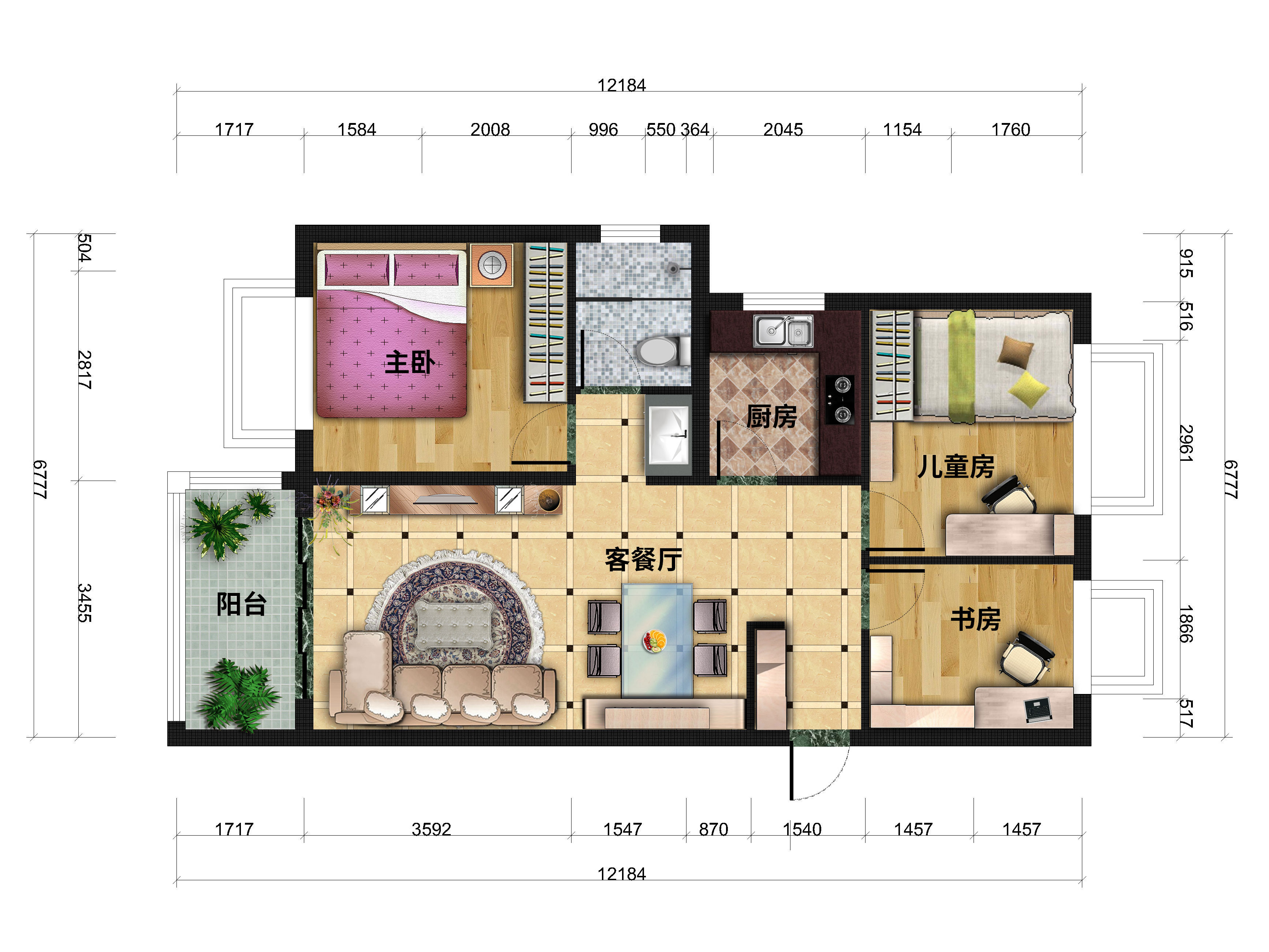 天津万科西庐户型图图片