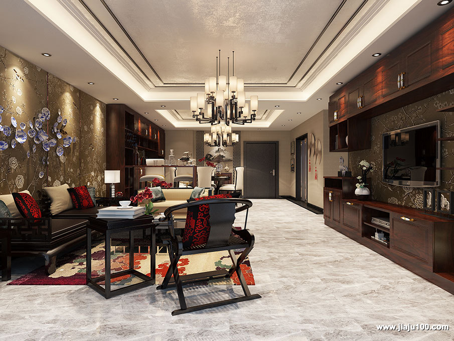 中式古典客厅家具设计