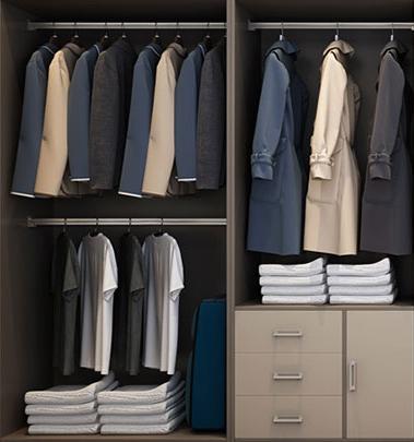 衣帽间的内部收纳布局可设计 衣帽间的内部收纳布局可设计